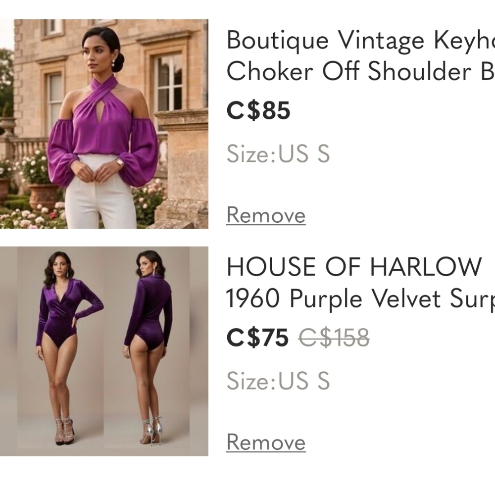 Bundle Of House Of Harlow + Boutique Top Promo